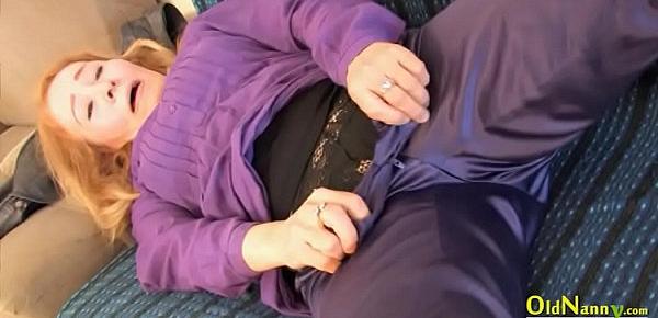  OldNannY Horny Mature Sofia Playing with Herself